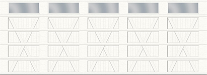 X Layout, Plank Base - 5 bays